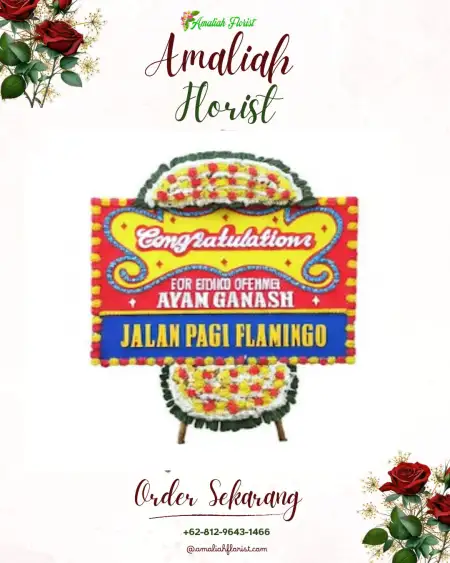 Sewa Papan Bunga Batang Kawa